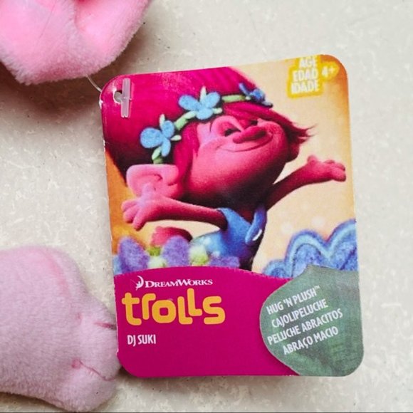 DJ Suki Trolls Dream Works 2015 NEW Pink Hair Kids Toy Present Gift NEW - Picture 3 of 8
